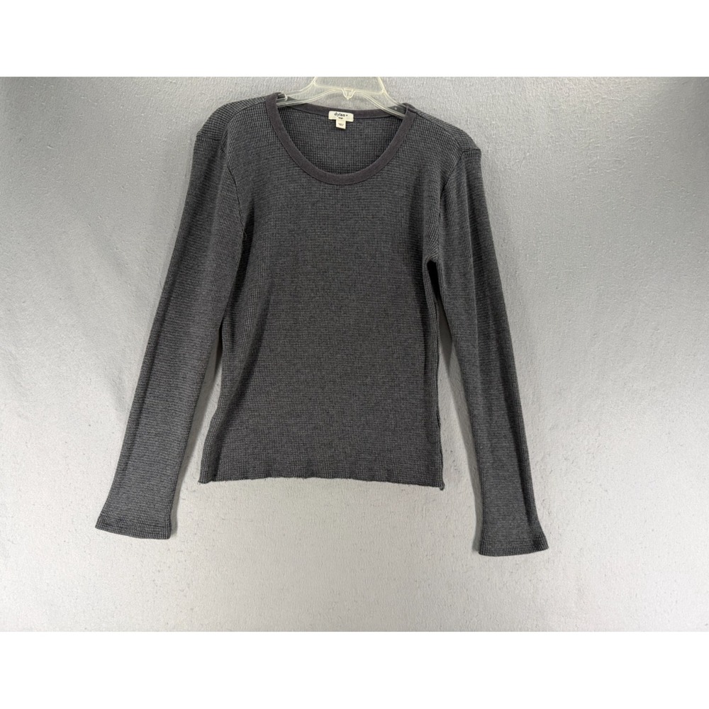 Dylan Thermal Top Womens L Waffle Ballet Clean Girl Minimalist Cozycore Comfy